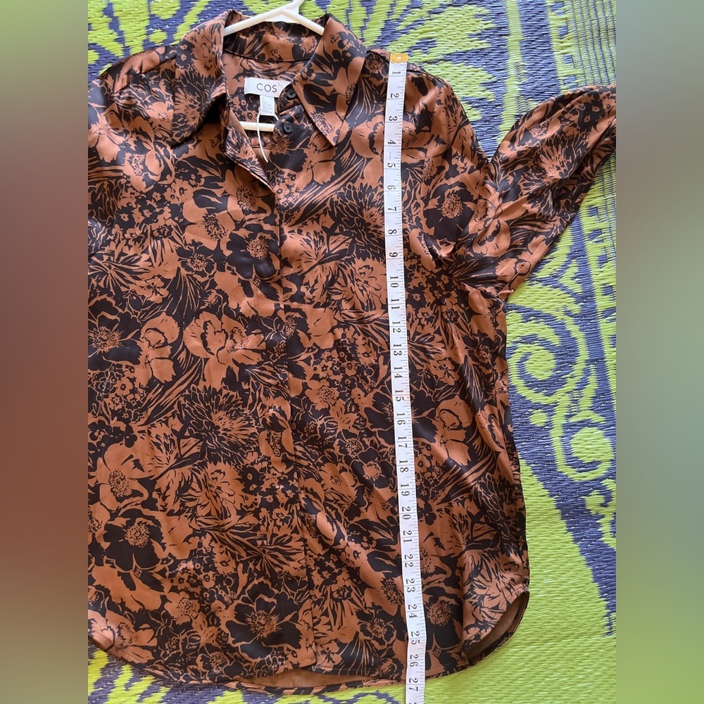 COS Black and Gold Floral Blouse - Picture 9 of 9